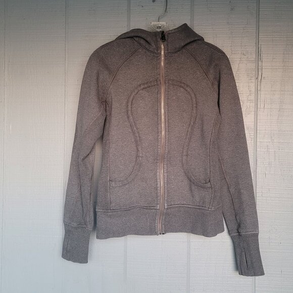 lululemon athletica Jackets & Blazers - Lululemon Special Edition Campus Wear Heathered Scuba Hood Sparkle Jacket. Sz 6